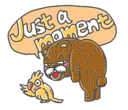 chissai KUMA English sticker #13871428