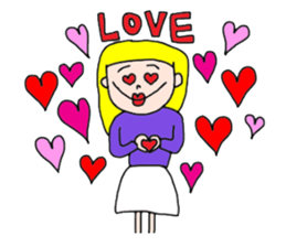 The KAWAII girls sticker #13871633