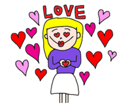 The KAWAII girls sticker #13871633