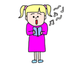 The KAWAII girls sticker #13871650