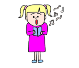 The KAWAII girls sticker #13871650