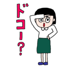 The KAWAII girls sticker #13871656