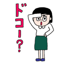 The KAWAII girls sticker #13871656