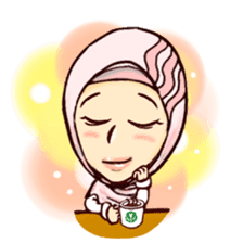 Hijab version - Miss Cha. sticker #13871988