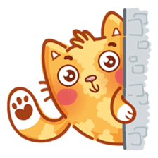 Ginger Cutie cat sticker #13872542