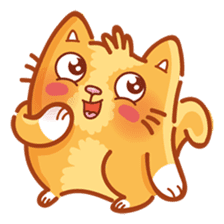 Ginger Cutie cat sticker #13872545