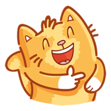Ginger Cutie cat sticker #13872546