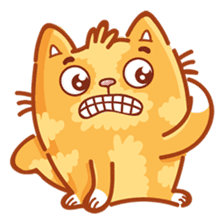 Ginger Cutie cat sticker #13872549