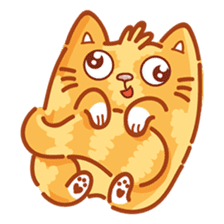 Ginger Cutie cat sticker #13872550
