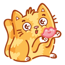Ginger Cutie cat sticker #13872551
