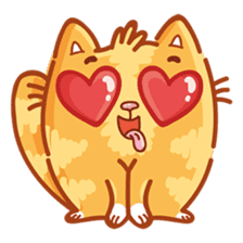 Ginger Cutie cat sticker #13872552