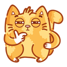 Ginger Cutie cat sticker #13872558