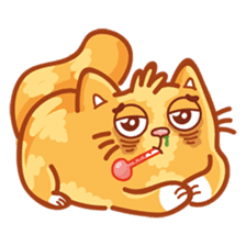 Ginger Cutie cat sticker #13872560