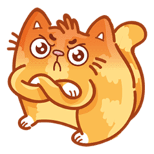 Ginger Cutie cat sticker #13872564