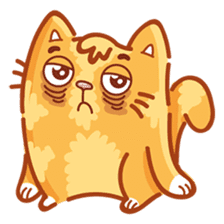 Ginger Cutie cat sticker #13872566
