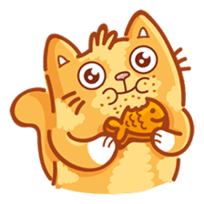 Ginger Cutie cat sticker #13872568