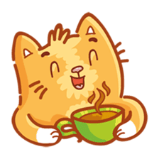 Ginger Cutie cat sticker #13872573