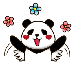 Panda Cupid sticker #13872577