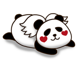 Panda Cupid sticker #13872584