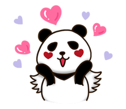 Panda Cupid sticker #13872588