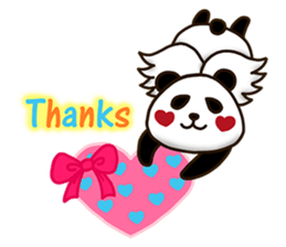 Panda Cupid sticker #13872599