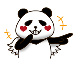 Panda Cupid sticker #13872607