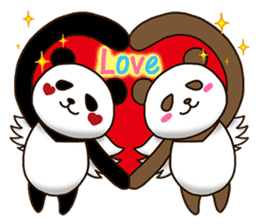 Panda Cupid sticker #13872610