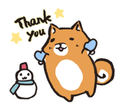 Japanese dog Shiba Inu ver.winter sticker #13872833