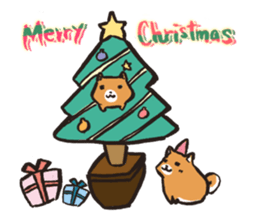 Japanese dog Shiba Inu ver.winter sticker #13872834