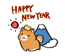 Japanese dog Shiba Inu ver.winter sticker #13872836