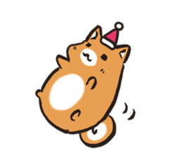 Japanese dog Shiba Inu ver.winter sticker #13872838