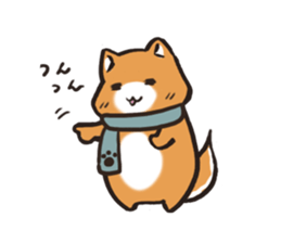 Japanese dog Shiba Inu ver.winter sticker #13872841