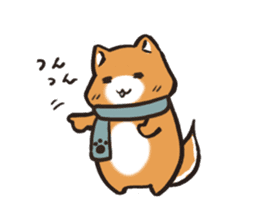 Japanese dog Shiba Inu ver.winter sticker #13872841