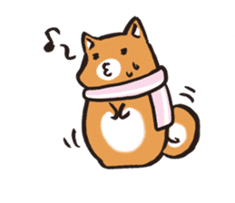 Japanese dog Shiba Inu ver.winter sticker #13872844