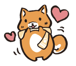 Japanese dog Shiba Inu ver.winter sticker #13872846