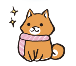 Japanese dog Shiba Inu ver.winter sticker #13872848