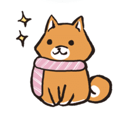 Japanese dog Shiba Inu ver.winter sticker #13872848