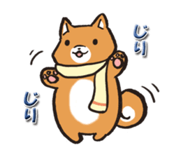 Japanese dog Shiba Inu ver.winter sticker #13872851