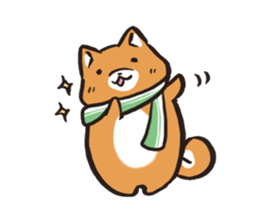 Japanese dog Shiba Inu ver.winter sticker #13872853