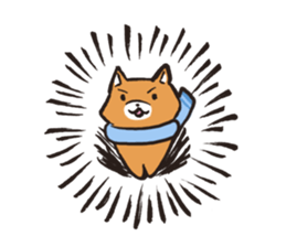 Japanese dog Shiba Inu ver.winter sticker #13872855
