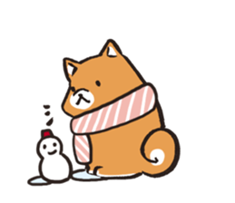 Japanese dog Shiba Inu ver.winter sticker #13872860