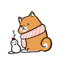 Japanese dog Shiba Inu ver.winter sticker #13872860