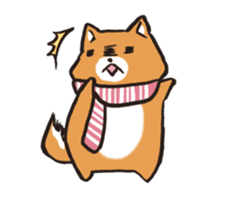 Japanese dog Shiba Inu ver.winter sticker #13872864