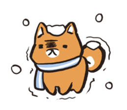 Japanese dog Shiba Inu ver.winter sticker #13872866