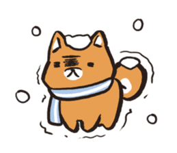 Japanese dog Shiba Inu ver.winter sticker #13872866
