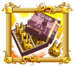 Golden Rabbit for super rich man sticker #13872979