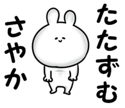 A name Sayaka sticker #13873502