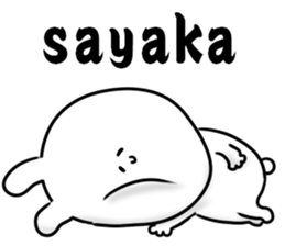 A name Sayaka sticker #13873518