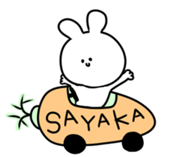 A name Sayaka sticker #13873521