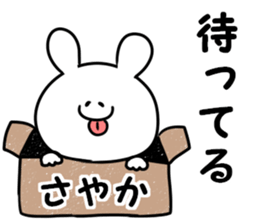 A name Sayaka sticker #13873524